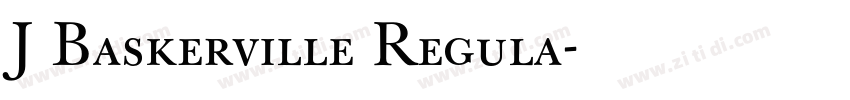 J Baskerville Regula字体转换